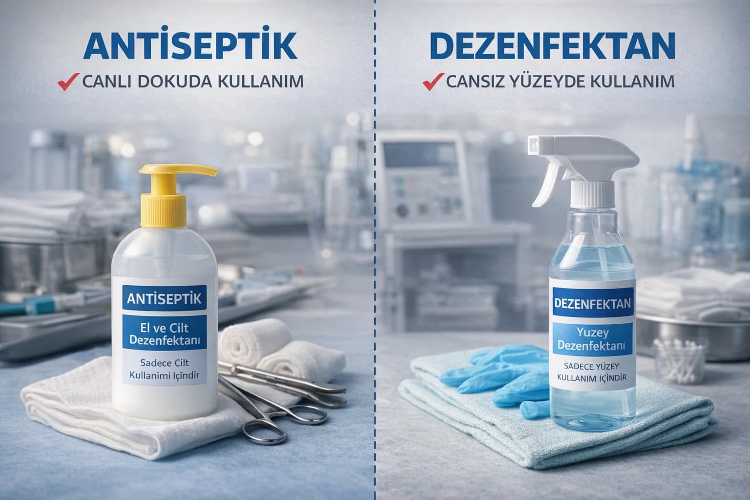Antiseptik ve Dezenfektan Arasındaki Farklar