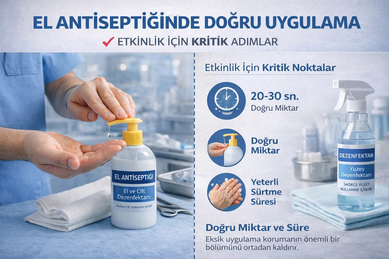 El Antiseptiğinde Doğru Uygulama